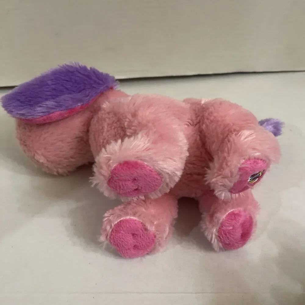 Ganz Webkins Pink Lil Peanut Pup HM755 Plush Stuffed Animal Pink Purple No Code